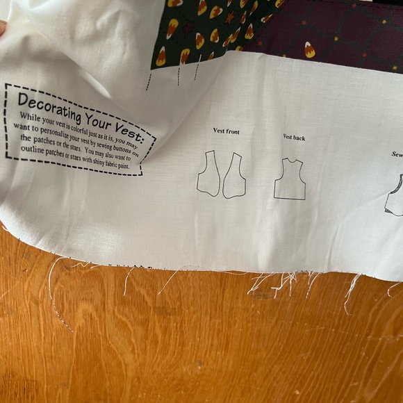 Cranston Leslie Beck Which Witch & The Who Halloween Vest Fabric Panels - Picture 9 of 13